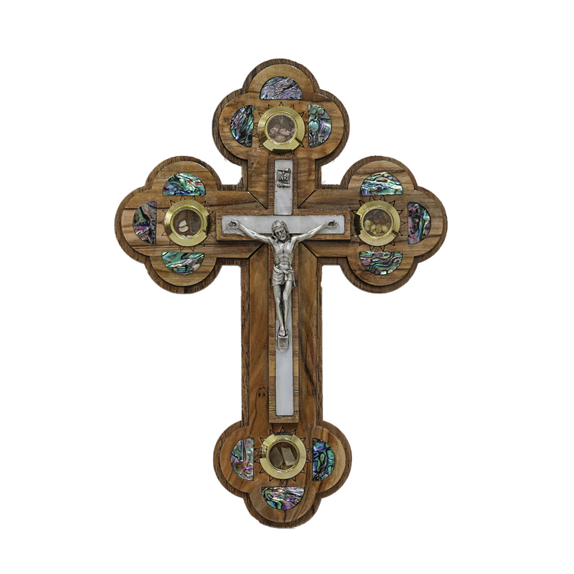 Roman Cross with Holy Items and seashells