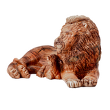Lion and the Lamp, Single piece of Wood, Cathedral Quality, Size: 9.5" x 6" x 5.5"