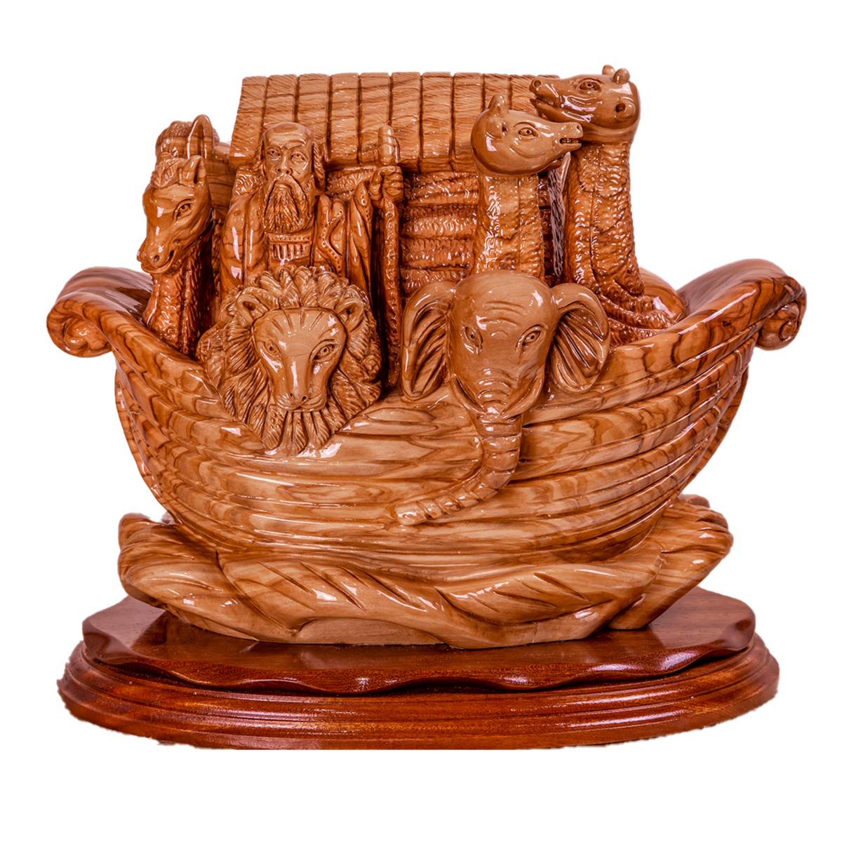 Noah's Ark, Cathedral Quality, Size: 12.6"/32 cm Height - Blest Art, Inc. 