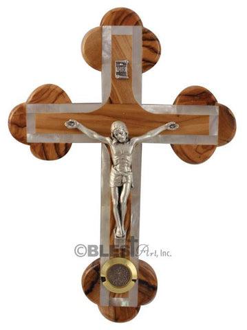 Roman crucifix, With mother of pearls and holy items, Different sizes available.