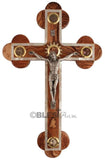 Roman crucifix, With mother of pearls and holy items, Different sizes available.