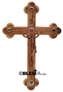 Roman Crucifix with Holy Items - Blest Art, Inc. 