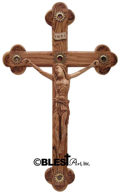 Roman Crucifix with Holy Items - Blest Art, Inc. 