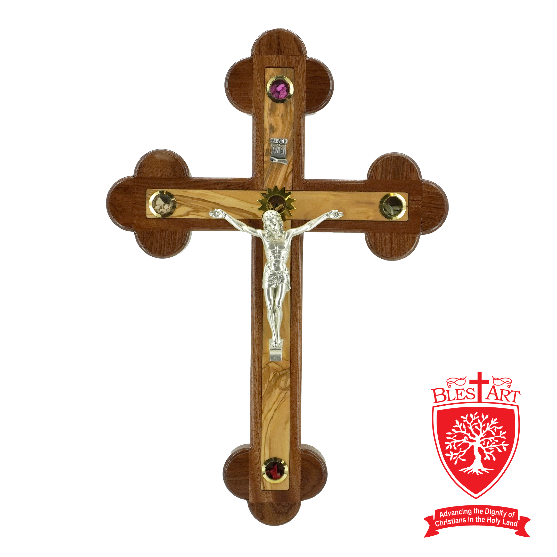 Roman Cross With Holy Items