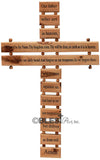 The Lord's Prayer Cross with Holy Item, Available in Different sizes. - Blest Art, Inc. 