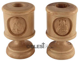 Candle Holders, Jesus & Mary, PAIR - Blest Art, Inc. 